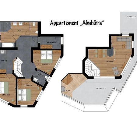 Luxus Ferienwohnung Almhuette Brixen im Thale Exteriér fotografie