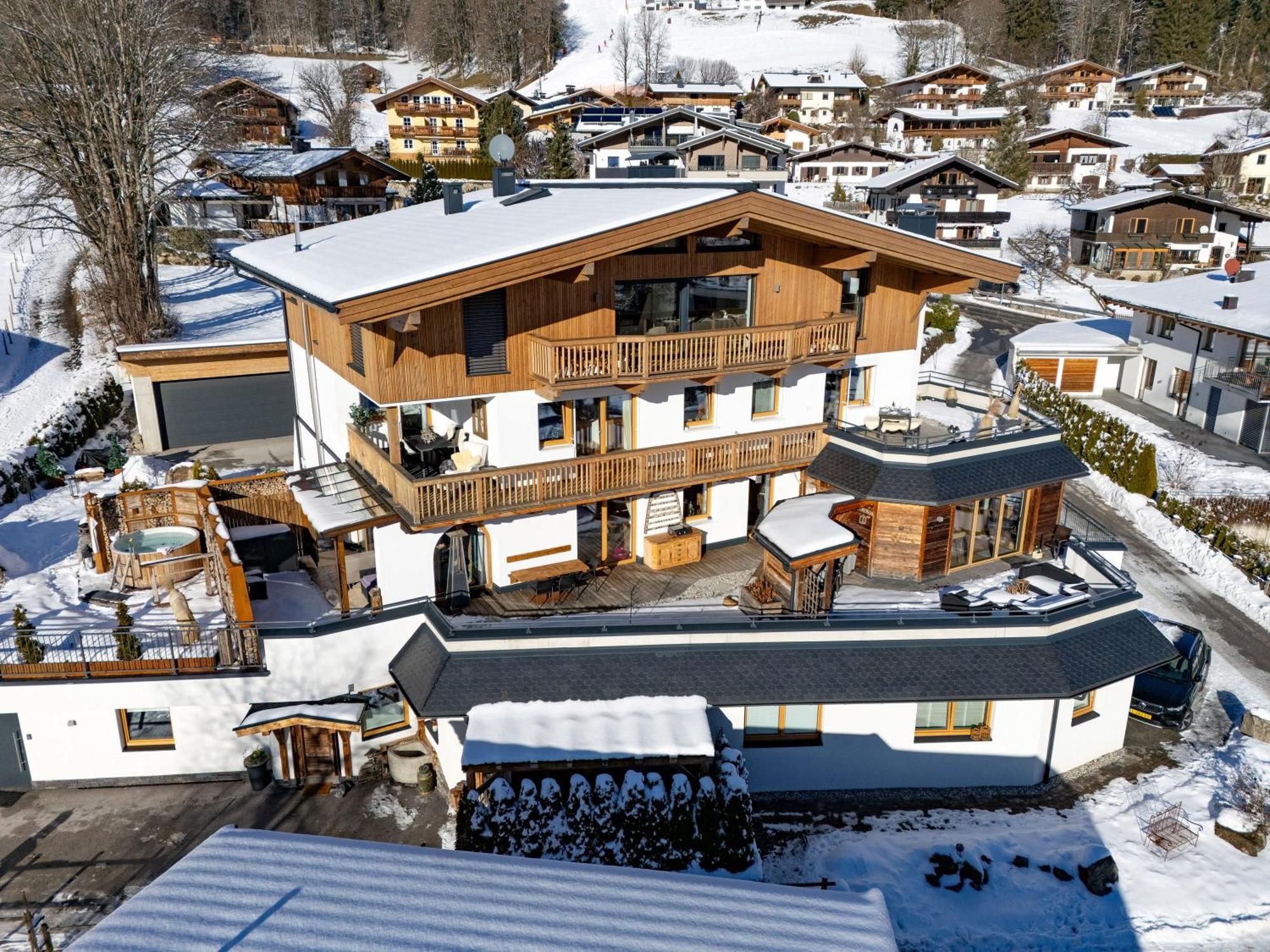 Luxus Ferienwohnung Almhuette Brixen im Thale Exteriér fotografie